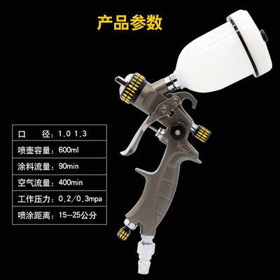 噴漆槍高霧化噴槍上壺家具汽車(chē)環(huán)保槍氣動(dòng)油漆噴槍 - 360購(gòu)物
