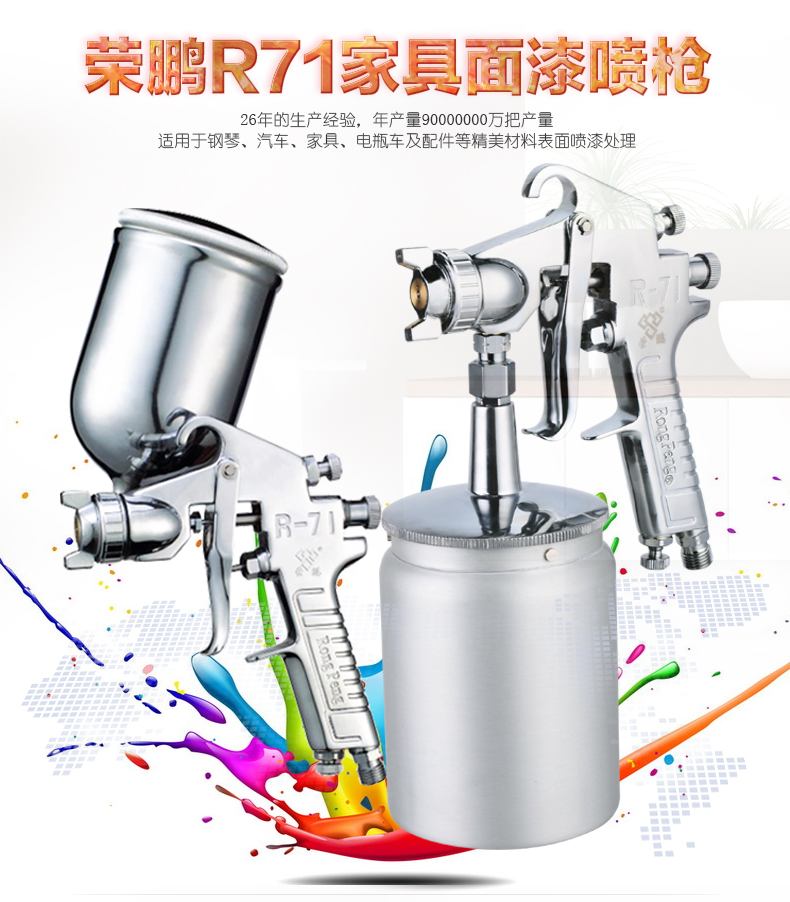 榮鵬氣動(dòng) 輕松知曉汽車(chē)涂裝中的手動(dòng)噴漆槍原理